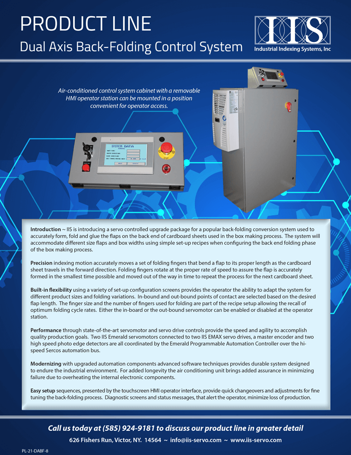 Dual Axis Back-Folding Control System