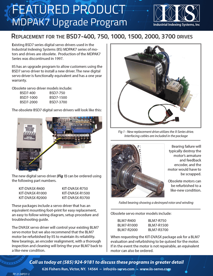 MDPAK7 Upgrade Program