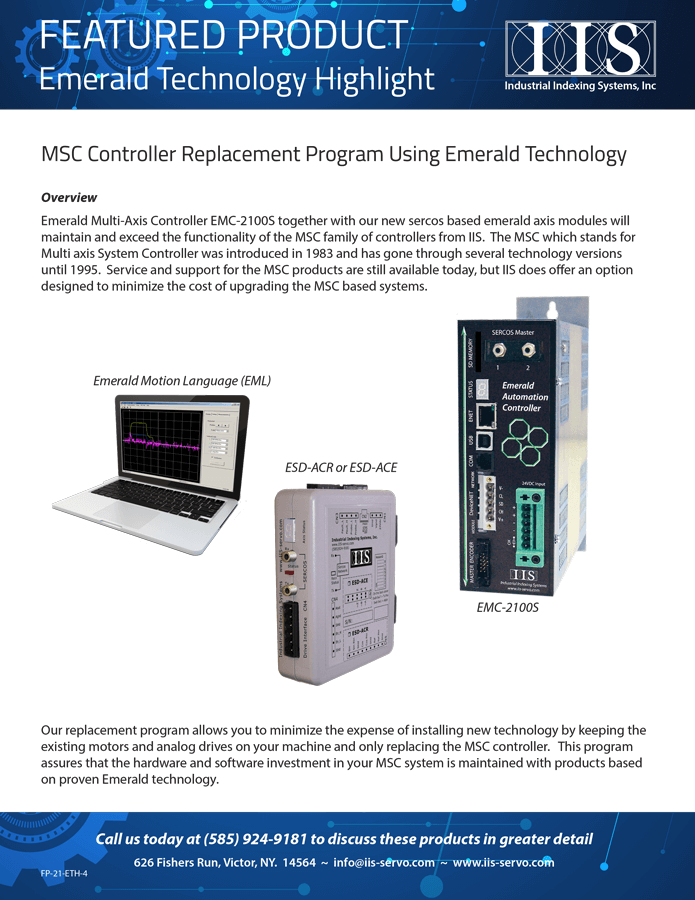 MSC Controller Replacement Program