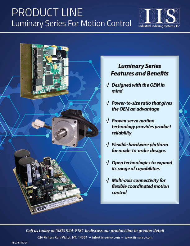 Luminary Series for Motion Control Product Line Brochure